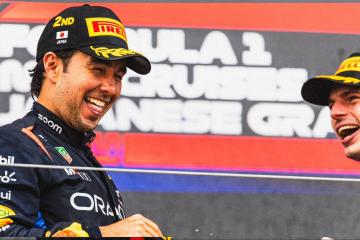 Sergio Perez vuelve al podio de la Fórmula 1, finaliza 2do en el...